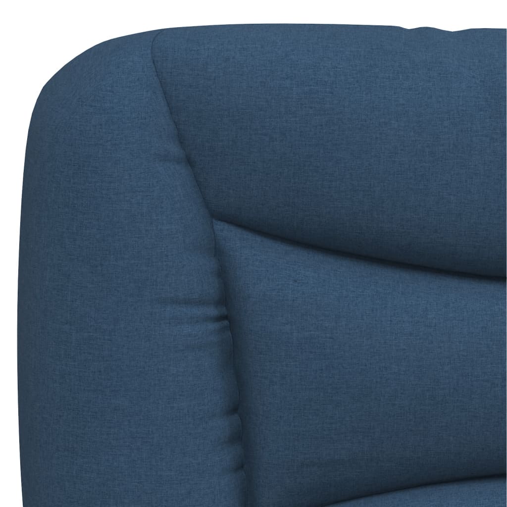 Bettgestell mit LED ohne Matratze "Hvar" Blau 140x190 cm Stoff