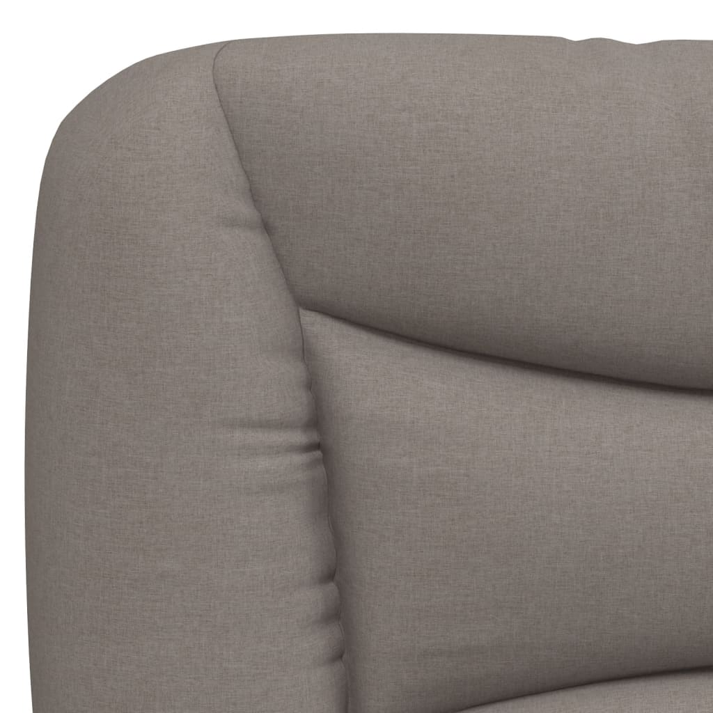 Bettgestell mit LED ohne Matratze "Hvar" Taupe 180x200 cm Stoff