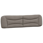 Bettgestell mit LED ohne Matratze "Hvar" Taupe 200x200 cm Stoff