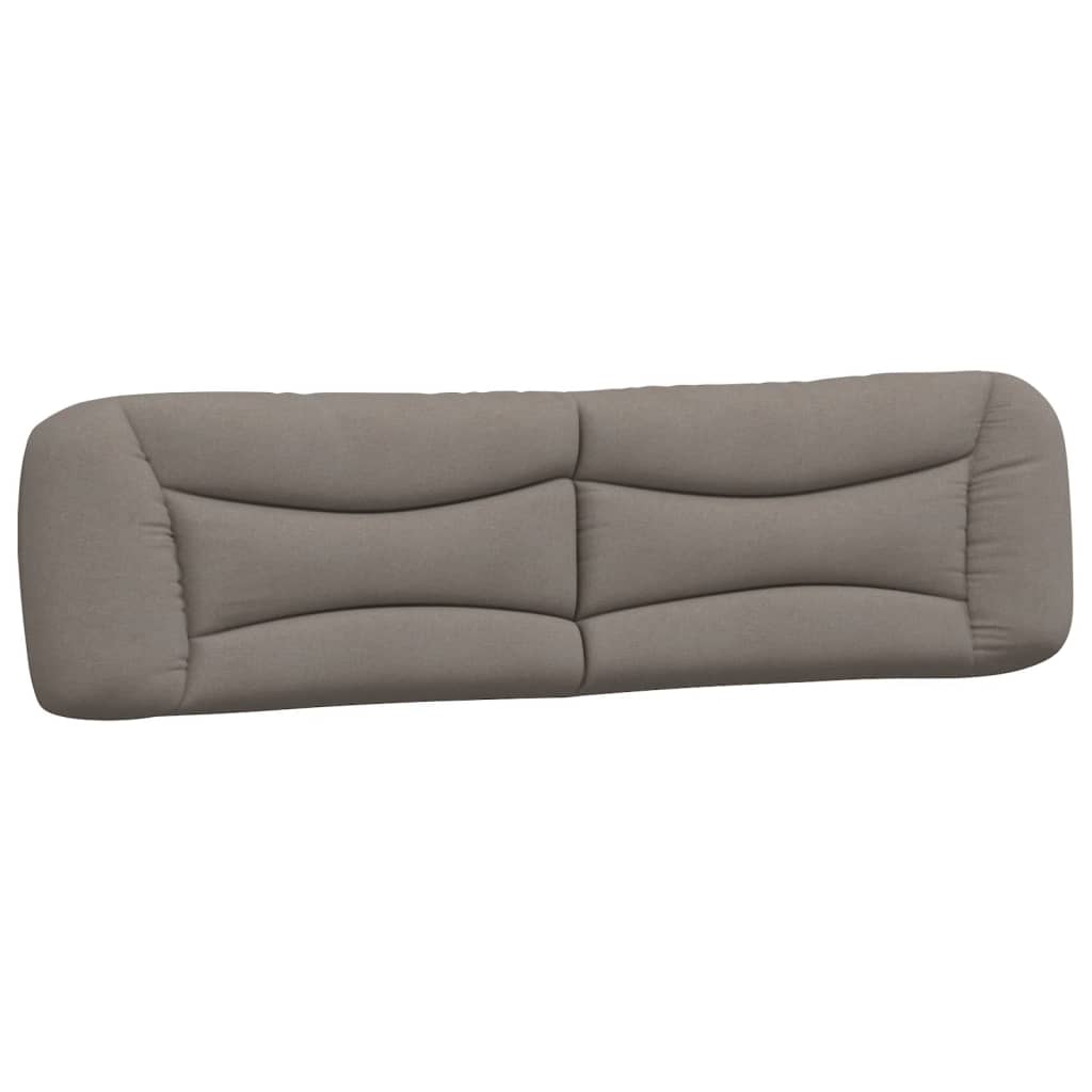 Bettgestell mit LED ohne Matratze "Hvar" Taupe 200x200 cm Stoff