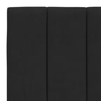 Bettgestell mit LED ohne Matratze "Hanko" Schwarz 80x200 cm Samt
