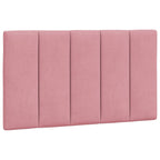 Bettgestell mit LED ohne Matratze "Hanko" Rosa 80x200 cm Samt