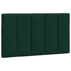 Bettgestell mit LED ohne Matratze "Hanko" Dunkelgrün 90x200 cm Samt
