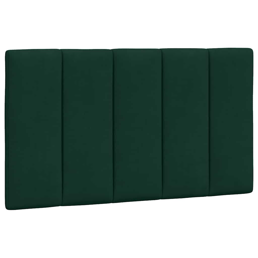 Bettgestell mit LED ohne Matratze "Hanko" Dunkelgrün 90x200 cm Samt