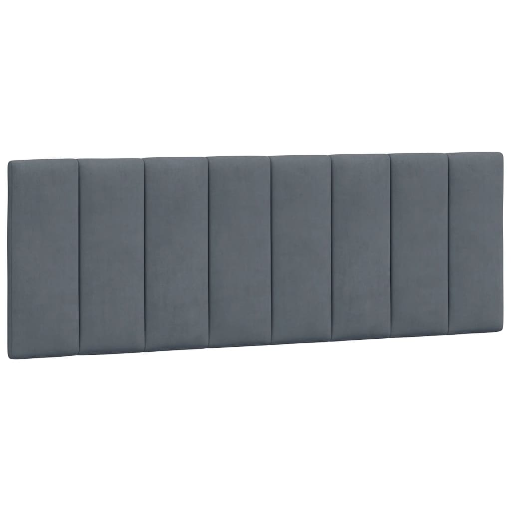 Bettgestell mit LED ohne Matratze "Hanko" Dunkelgrau 120x200 cm Samt