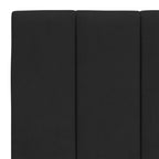 Bettgestell mit LED ohne Matratze "Hanko" Schwarz 120x200 cm Samt