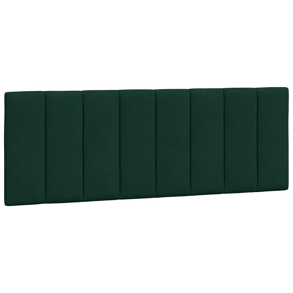 Bettgestell mit LED ohne Matratze "Hanko" Dunkelgrün 120x200 cm Samt