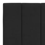 Bettgestell mit LED ohne Matratze "Hanko" Schwarz 160x200 cm Samt