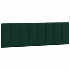 Bettgestell mit LED ohne Matratze "Hanko" Dunkelgrün 160x200 cm Samt