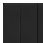 Bettgestell mit LED ohne Matratze "Hanko" Schwarz 180x200 cm Samt
