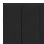 Bettgestell mit LED ohne Matratze "Hanko" Schwarz 200x200 cm Samt