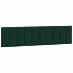 Bettgestell mit LED ohne Matratze "Hanko" Dunkelgrün 200x200 cm Samt