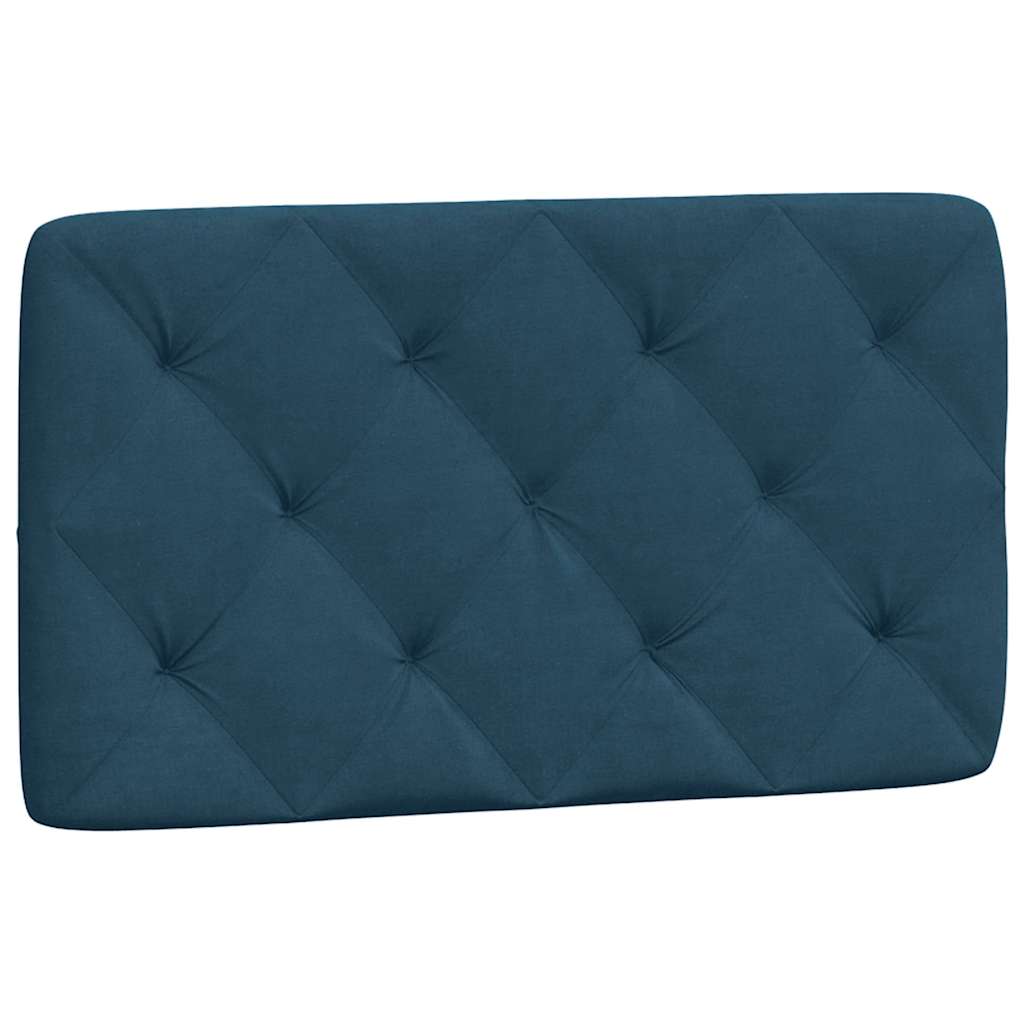 Bettgestell mit LED ohne Matratze Blau 80x200 cm Samt