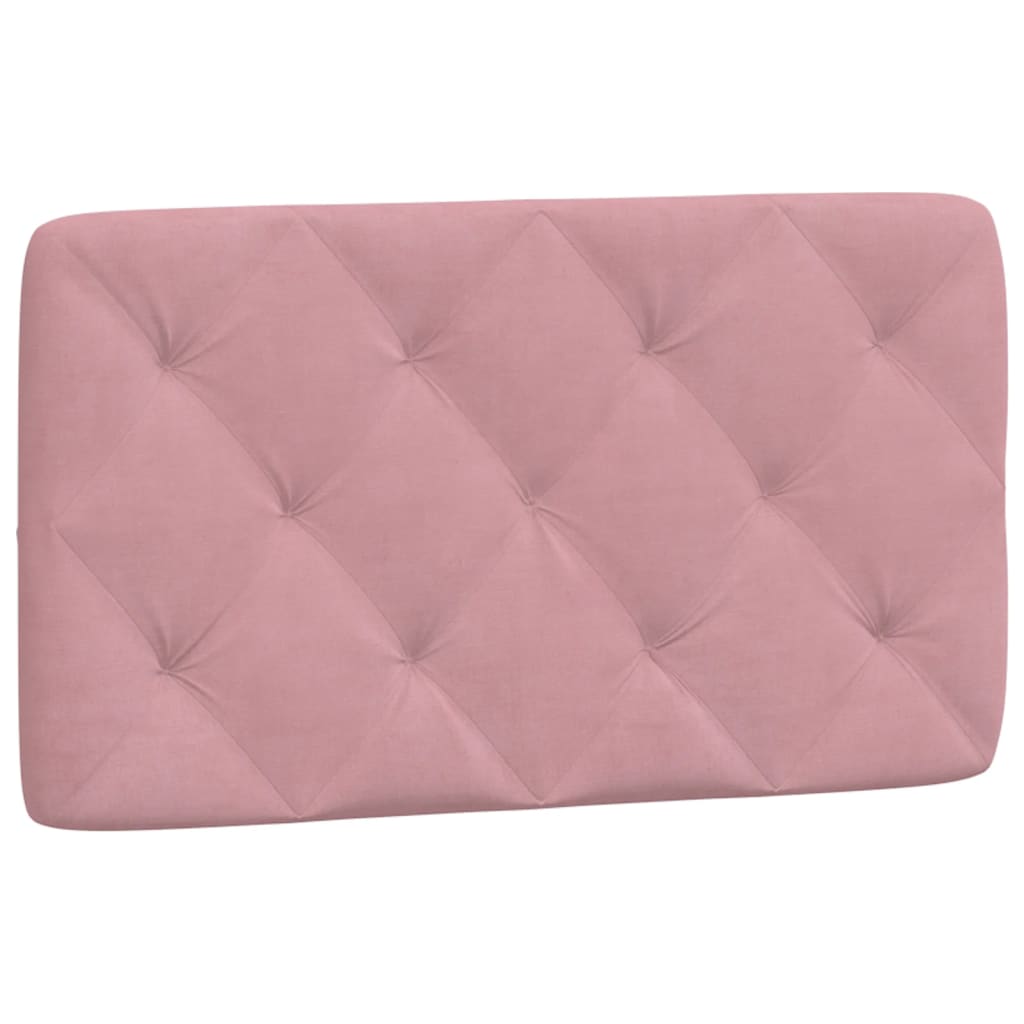 Bettgestell mit LED ohne Matratze Rosa 80x200 cm Samt