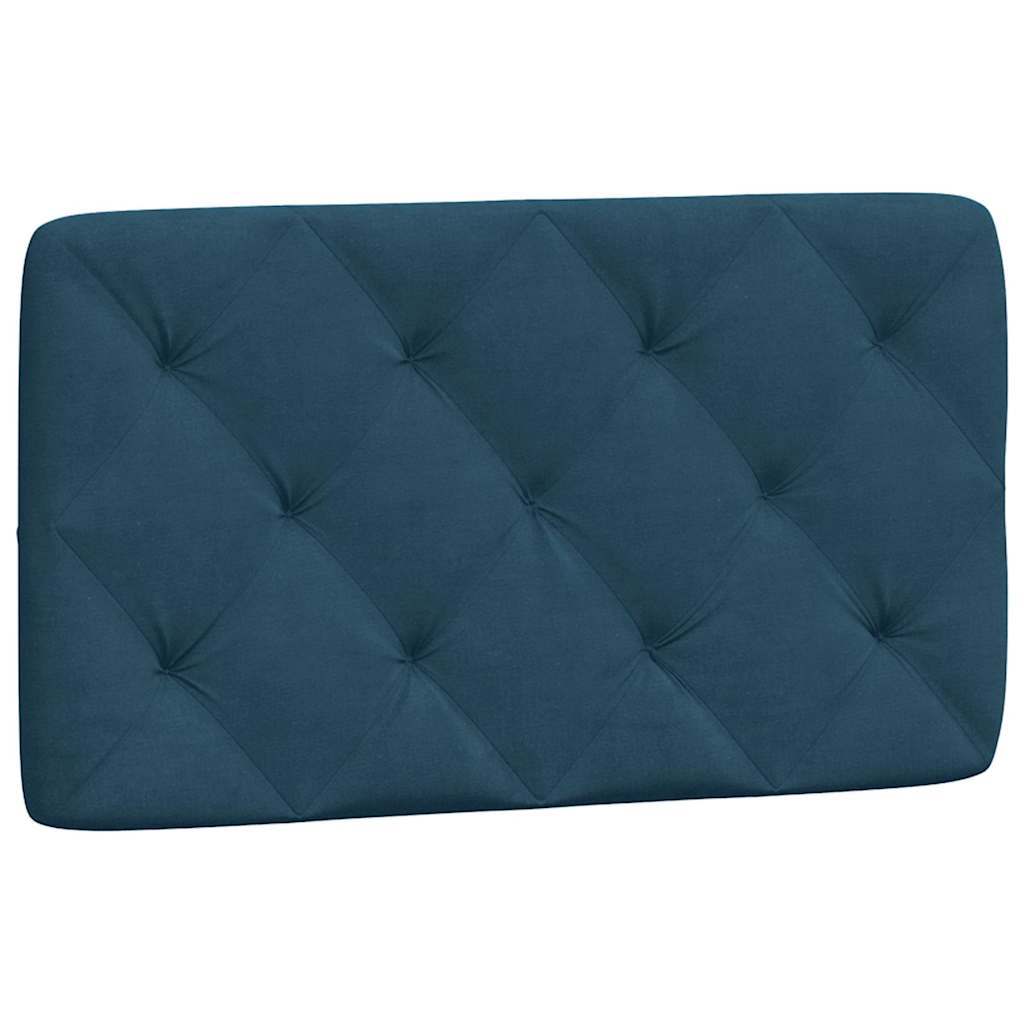 Bettgestell mit LED ohne Matratze Blau 90x190 cm Samt