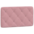Bettgestell mit LED ohne Matratze Rosa 90x200 cm Samt