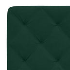 Bettgestell mit LED ohne Matratze Dunkelgrün 100x200 cm Samt
