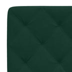Bettgestell mit LED ohne Matratze Dunkelgrün 120x200 cm Samt