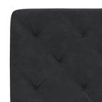 Bettgestell mit LED ohne Matratze Schwarz 140x190 cm Samt