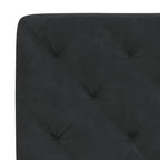 Bettgestell mit LED ohne Matratze Schwarz 160x200 cm Samt