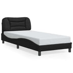 Bettgestell mit LED ohne Matratze "Hvar" Schwarz 90x200 cm