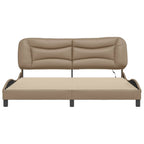 Bettgestell mit LED ohne Matratze "Hvar" Cappuccino-Braun 180x200 cm