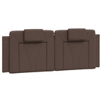 Bettgestell "Viana" mit LED ohne Matratze Braun 140x190 cm