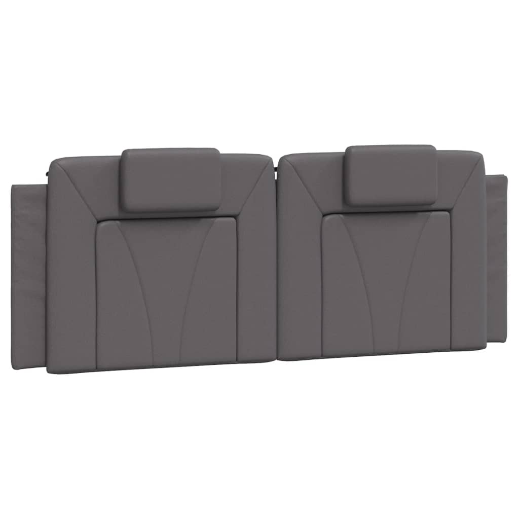 Bettgestell "Viana" mit LED ohne Matratze Grau 140x190 cm