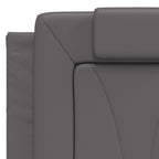Bettgestell "Viana" mit LED ohne Matratze Grau 140x200 cm