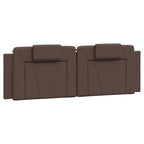 Bettgestell "Viana" mit LED ohne Matratze Braun 160x200 cm