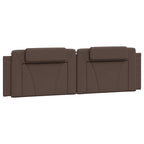 Bettgestell "Viana" mit LED ohne Matratze Braun 180x200 cm