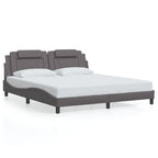 Bettgestell "Viana" mit LED ohne Matratze Grau 180x200 cm