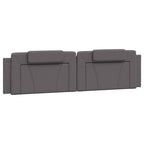 Bettgestell "Viana" mit LED ohne Matratze Grau 200x200 cm