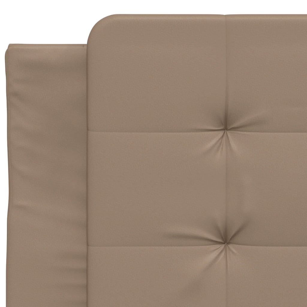 Bettgestell mit LED ohne Matratze "Zadar" Cappuccino-Braun 80x200 cm