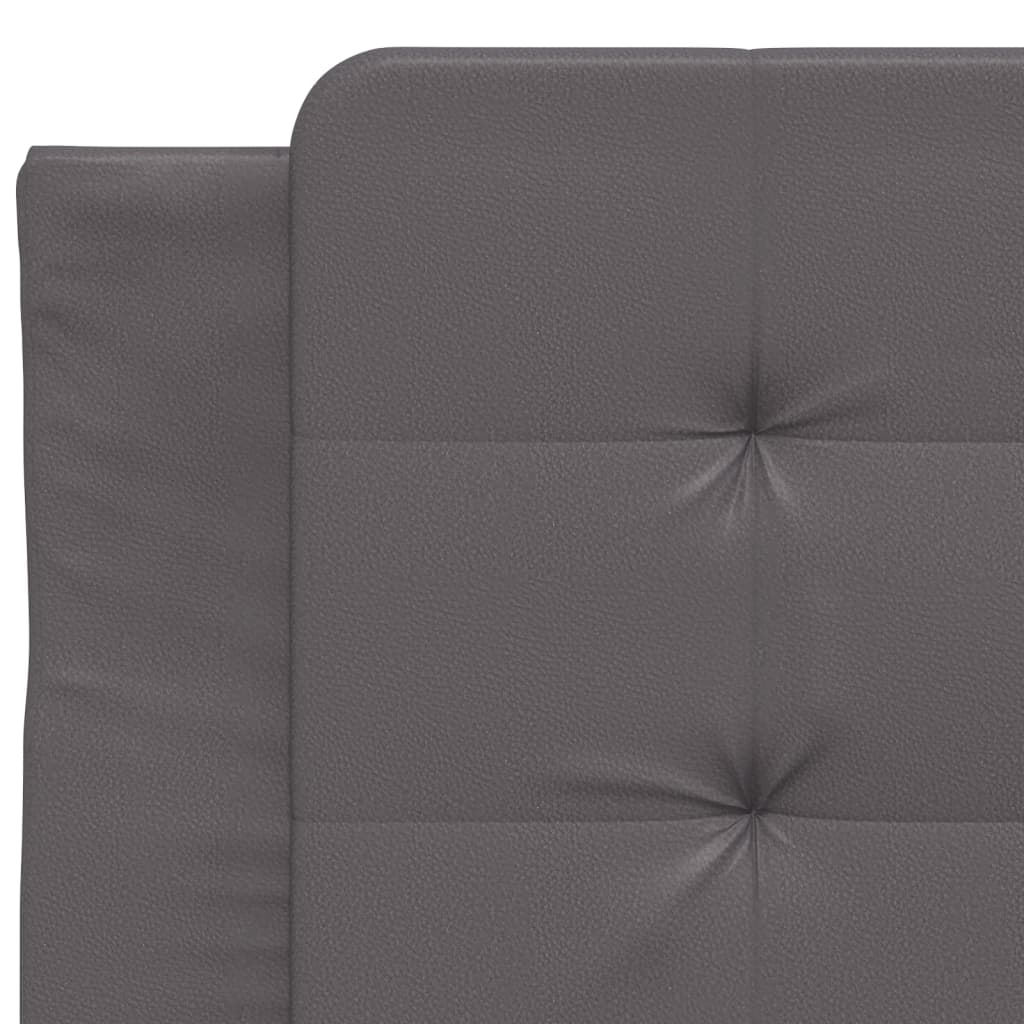 Bettgestell mit LED ohne Matratze "Zadar" Grau 90x190 cm