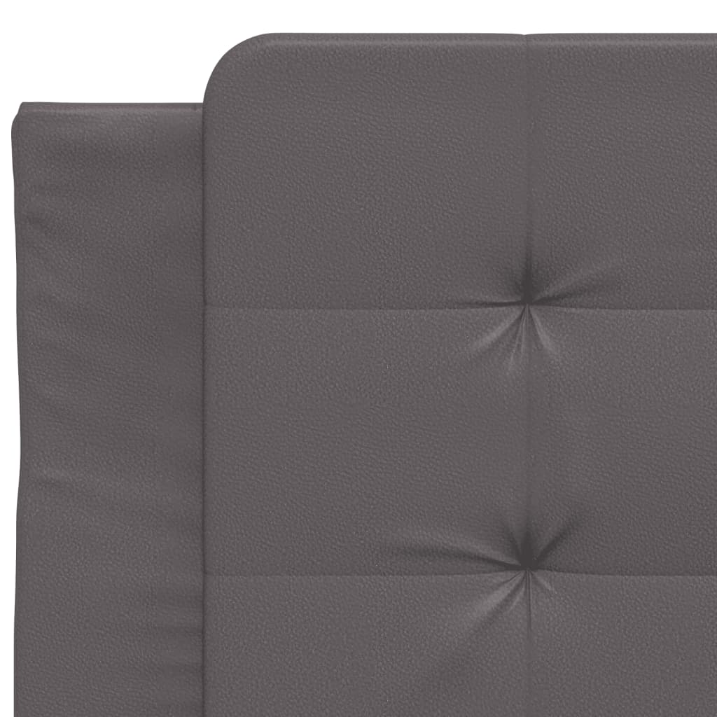 Bettgestell mit LED ohne Matratze "Zadar" Grau 90x200 cm