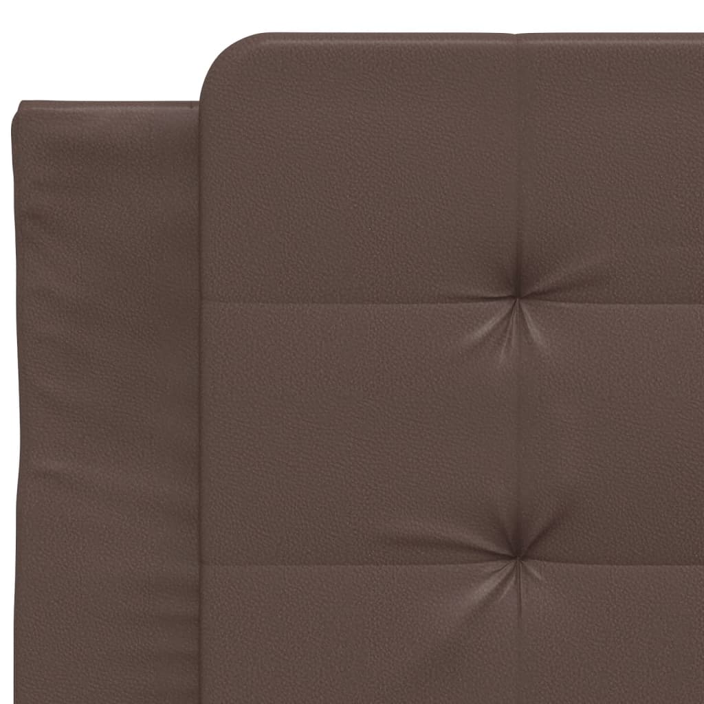 Bettgestell mit LED ohne Matratze "Zadar" Braun 100x200 cm