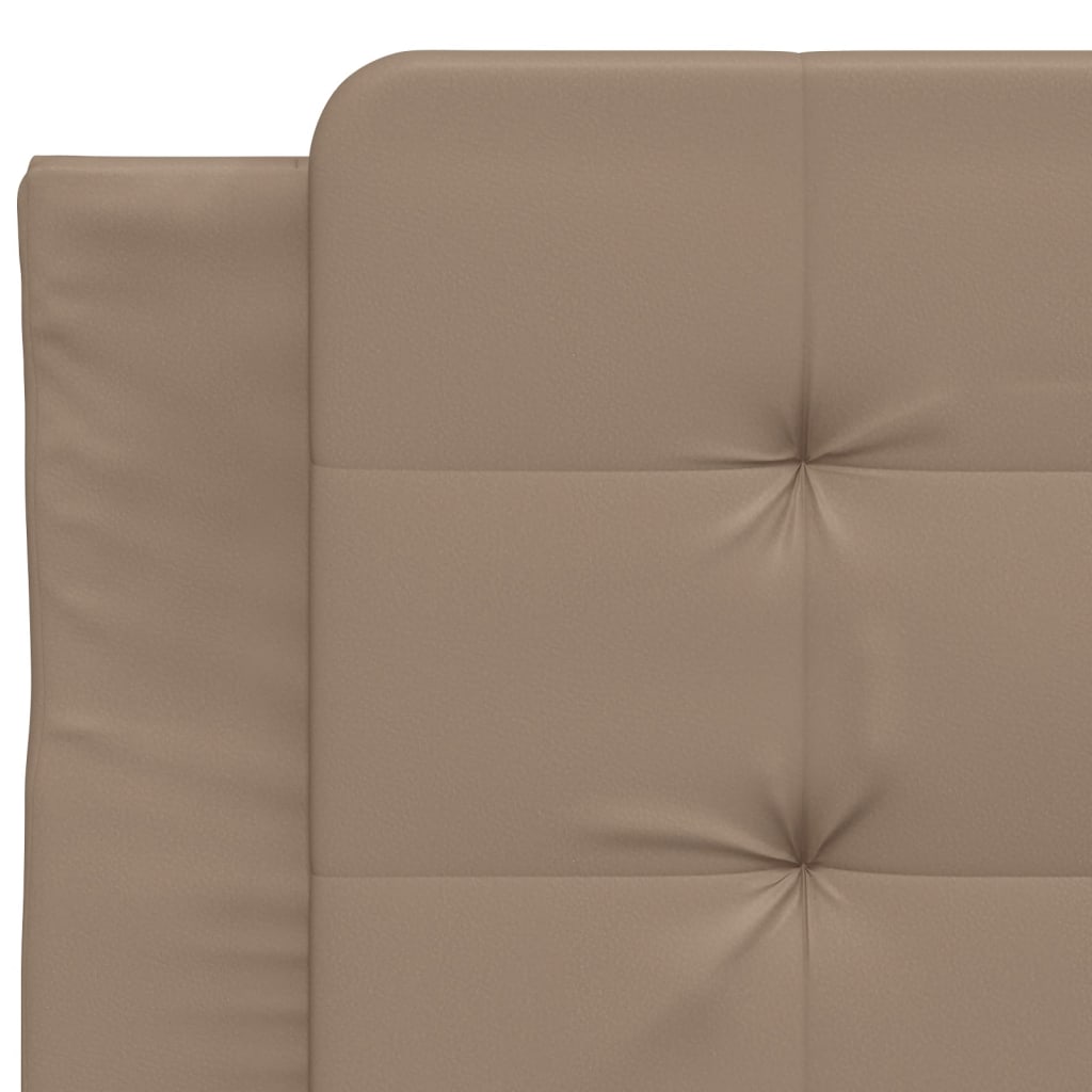 Bettgestell mit LED ohne Matratze "Zadar" Cappuccino-Braun 100x200 cm
