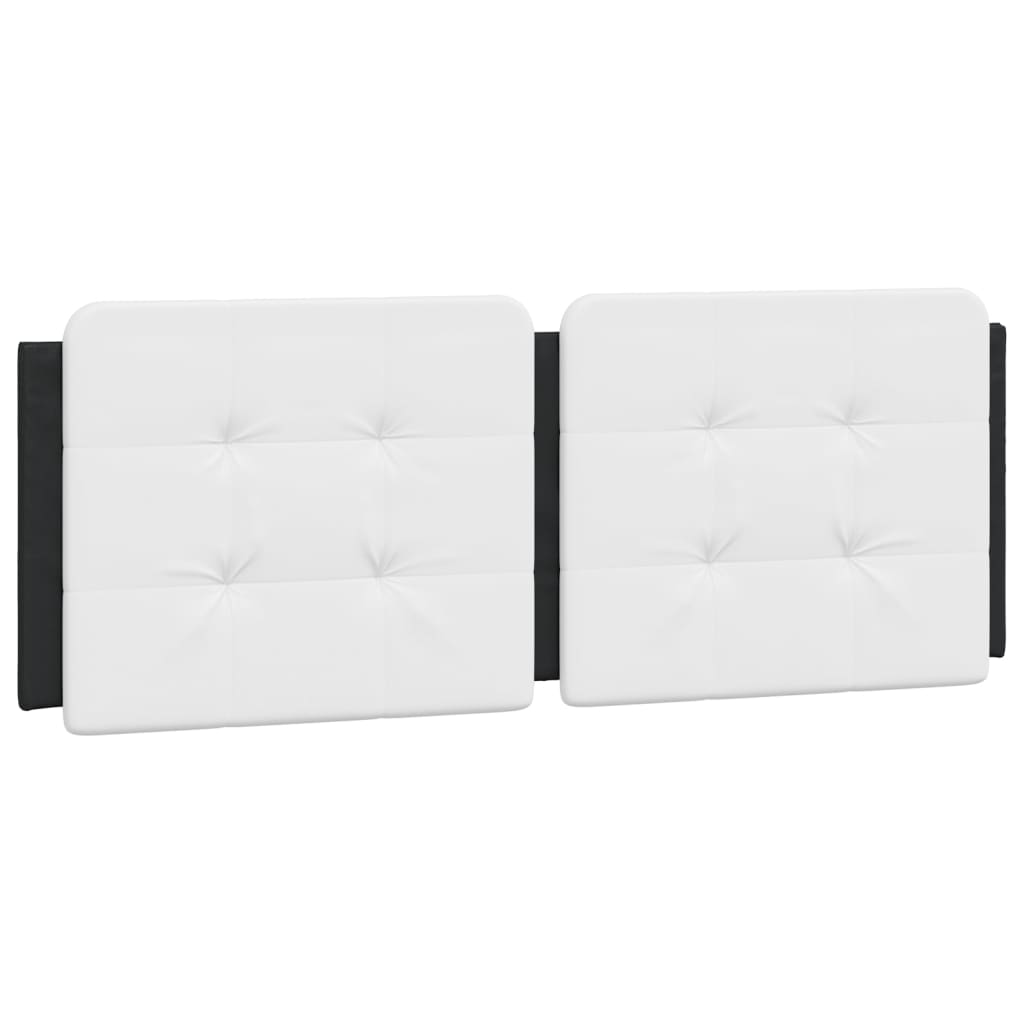 Bettgestell mit LED ohne Matratze "Zadar" Schwarz und Weiß 120x200 cm
