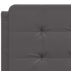 Bettgestell mit LED ohne Matratze "Zadar" Grau 140x190 cm