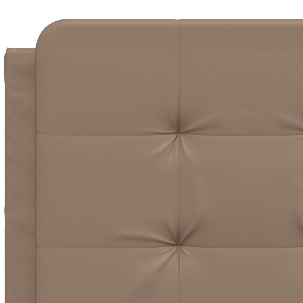 Bettgestell mit LED ohne Matratze "Zadar" Cappuccino-Braun 140x190 cm