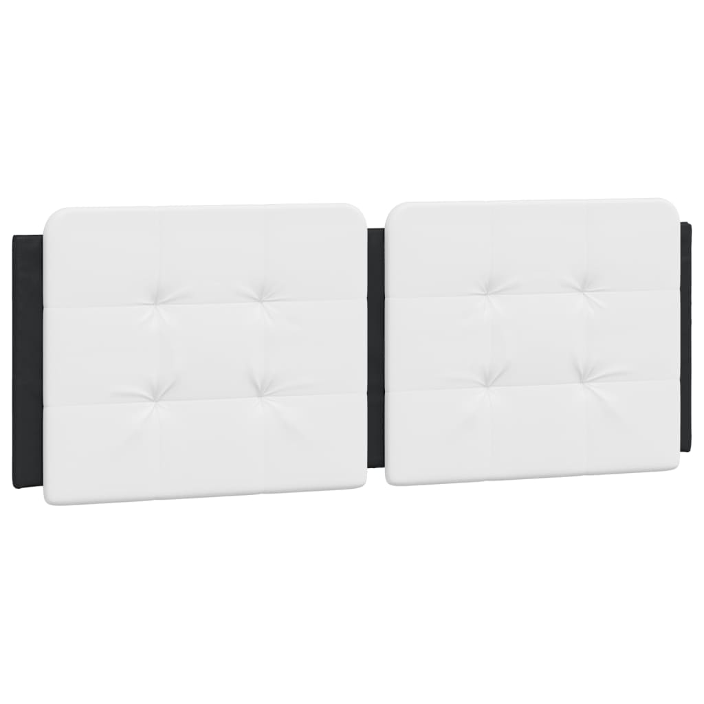 Bettgestell mit LED ohne Matratze "Zadar" Schwarz und Weiß 140x190 cm