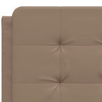 Bettgestell mit LED ohne Matratze "Zadar" Cappuccino-Braun 140x200 cm