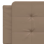 Bettgestell mit LED ohne Matratze "Zadar" Cappuccino-Braun 160x200 cm