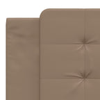 Bettgestell mit LED ohne Matratze "Zadar" Cappuccino-Braun 180x200 cm
