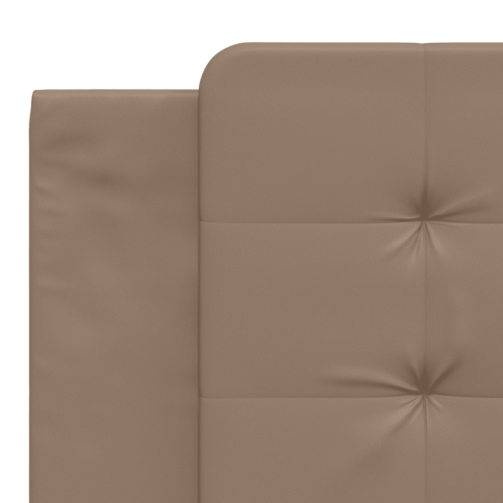 Bettgestell mit LED ohne Matratze "Zadar" Cappuccino-Braun 180x200 cm