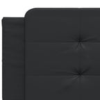 Bettgestell mit LED ohne Matratze "Zadar" Schwarz 200x200 cm
