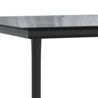 3-tlg. Garten-Essgruppe mit Kissen Grau Poly Rattan