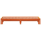 Tagesbett Ausziehbar Wachsbraun 90x190 cm Massivholz Kiefer