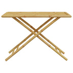 5-tlg. Bistro-Set Klappbar mit Dunkelgrauen Kissen Bambus